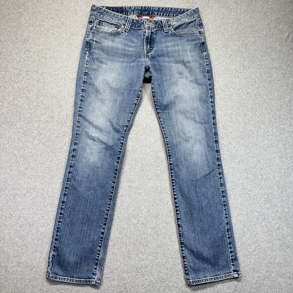 Lucky Brand Lola Straight Jeans Women’s 12/31 Medium Wash Denim Gene Montesano - Picture 1 of 16